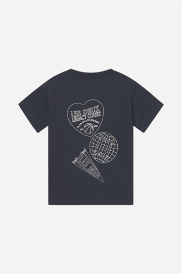 Les Deux Atlas T-shirt - Mörk marinblå 